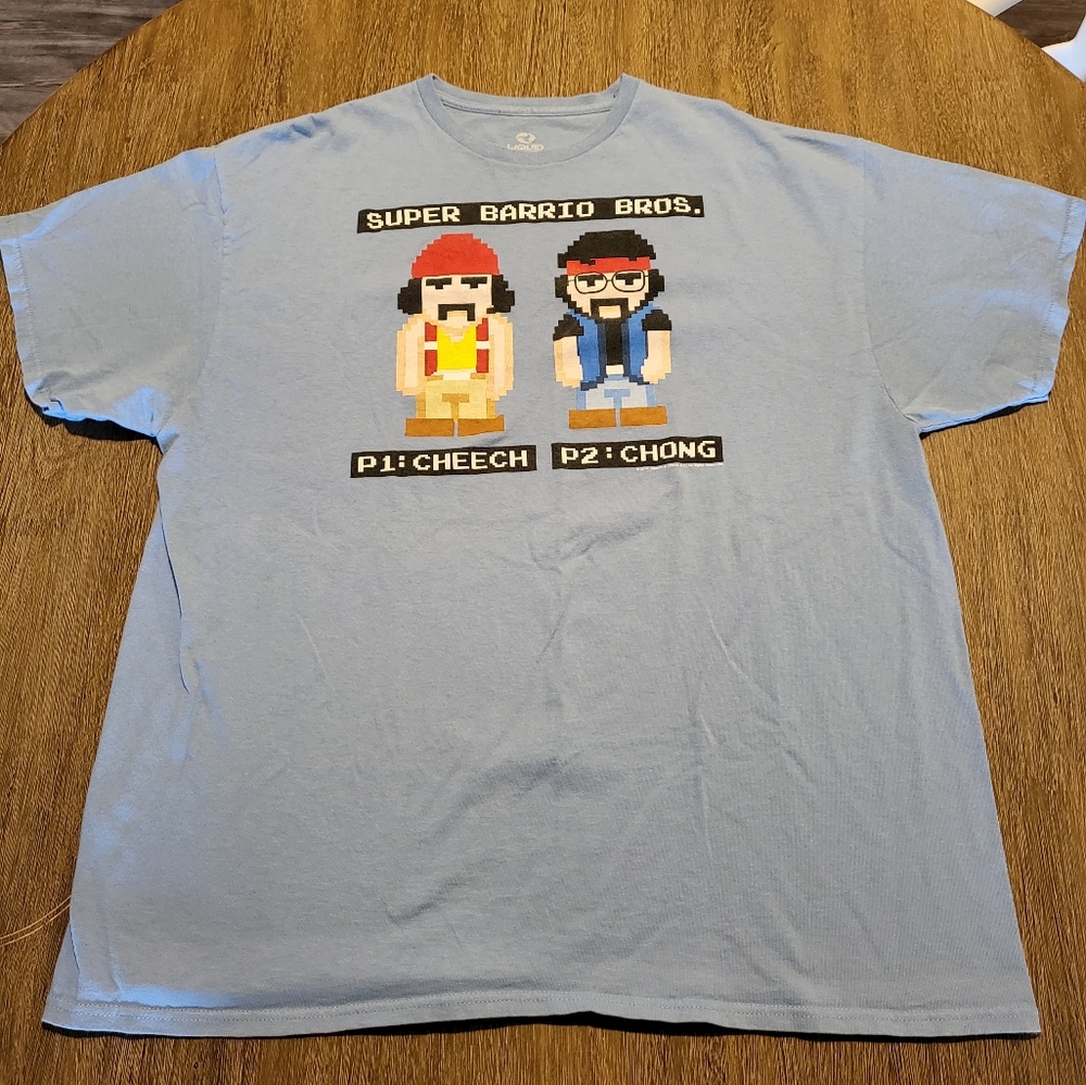 Light blue Cheech and Chong t-shirt